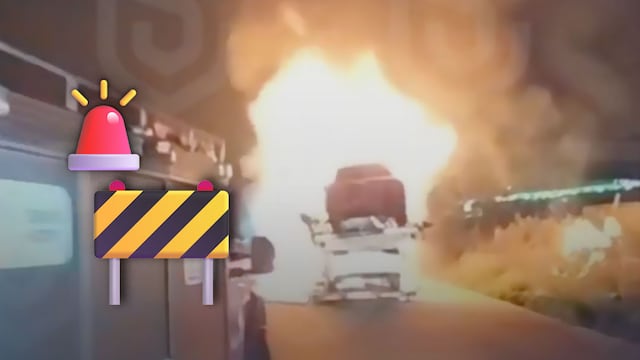 Incendio de tráiler afecta Autopista México–Querétaro en Soyaniquilpan de Juárez