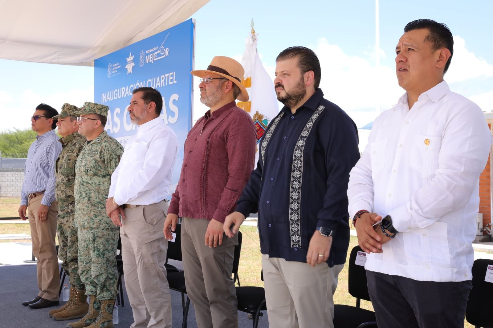 Alfredo Ramírez Bedolla inaugura cuartel de la Guardia Nacional en Arteaga