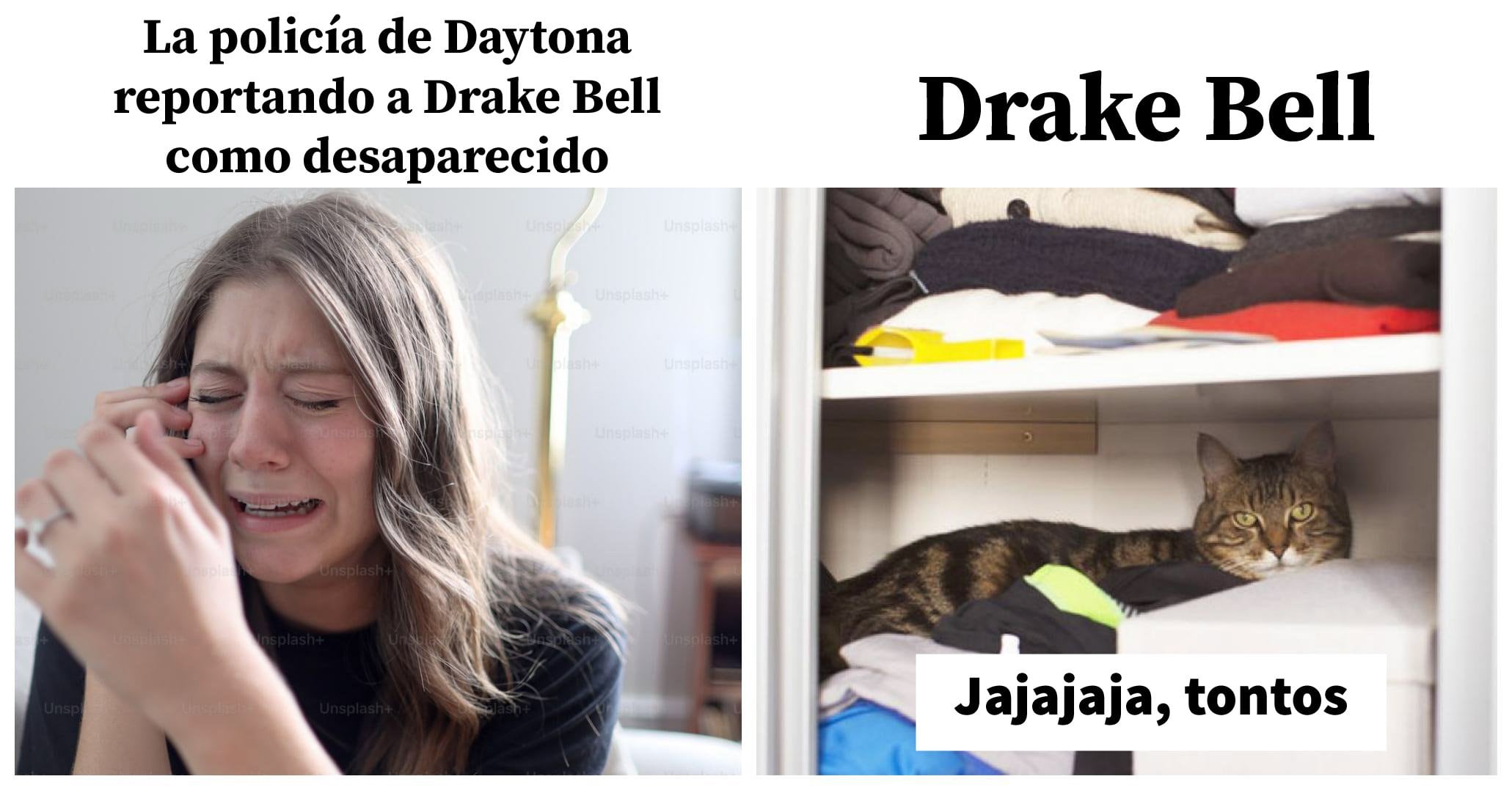 Los memes Drake Bell sobre su desaparición y posterior localización, inundan las redes