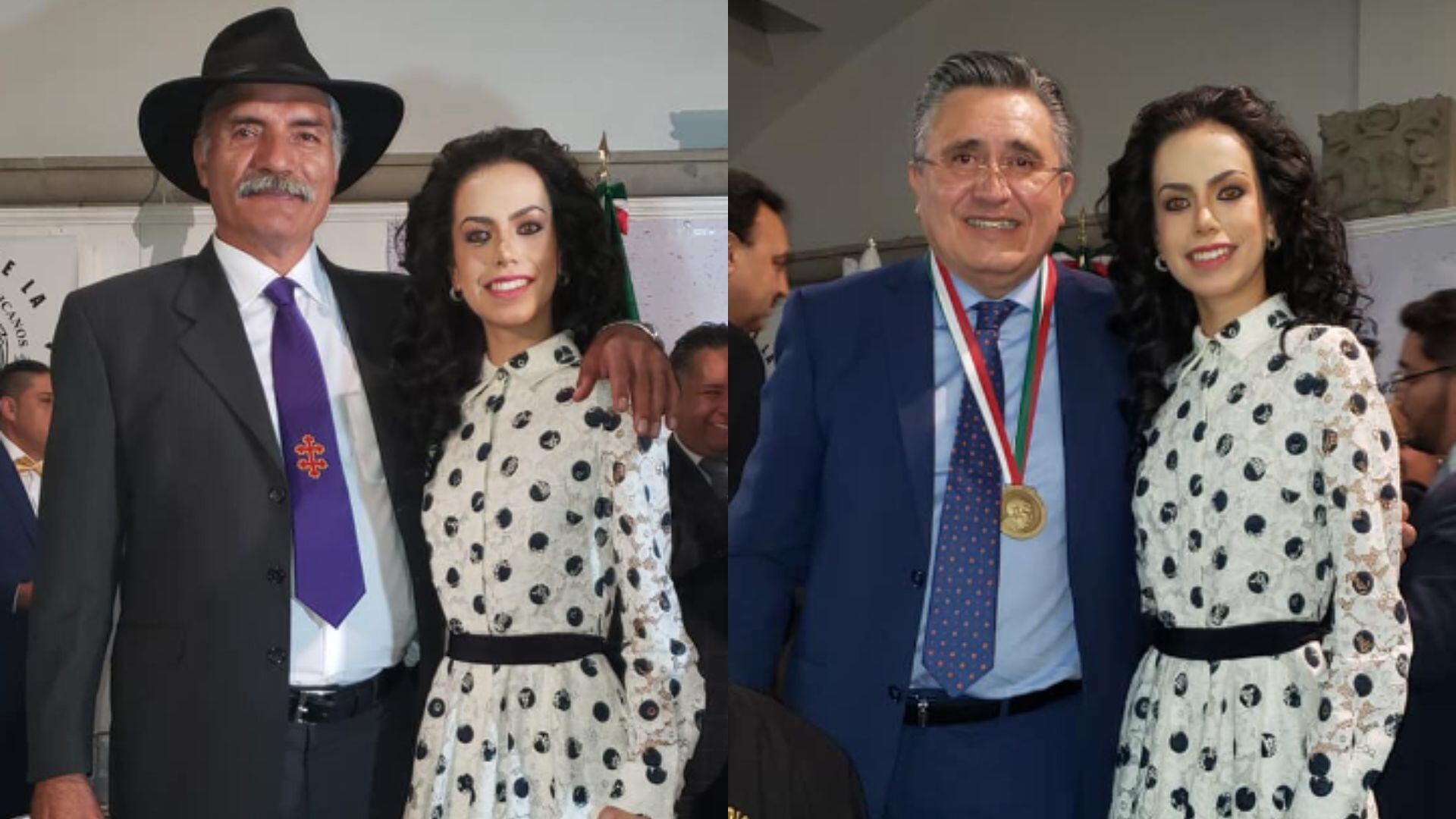 Yrma Lydia con José Manuel Mireles y Luis Raúl González Pérez