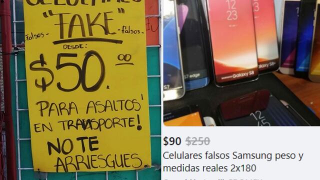 Celulares falsos para asaltos