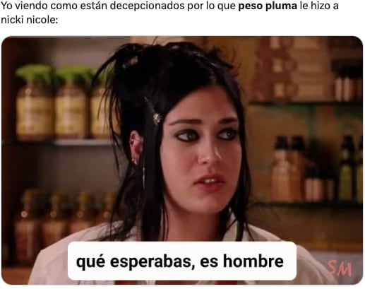 Memes de Peso Pluma infiel a Nicki Nicole