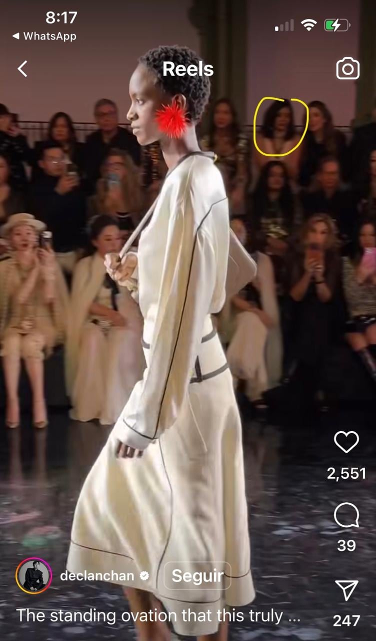 María Monreal, hija de Ricardo Monreal, en la Semana de la Moda en París 2025.
