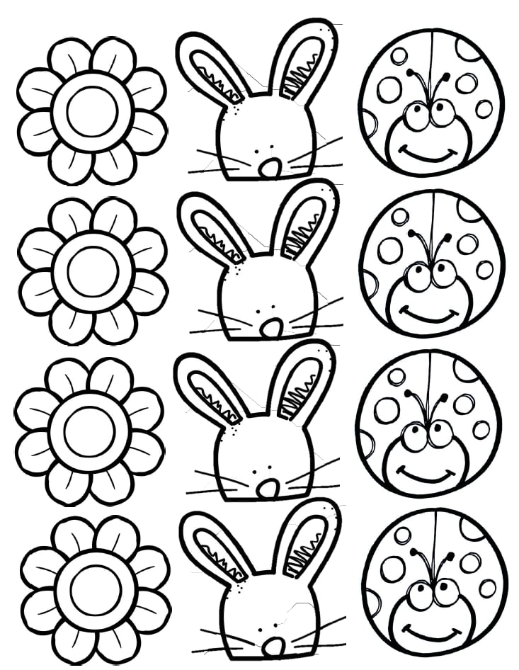 Plantilla de gorras de primavera para niños