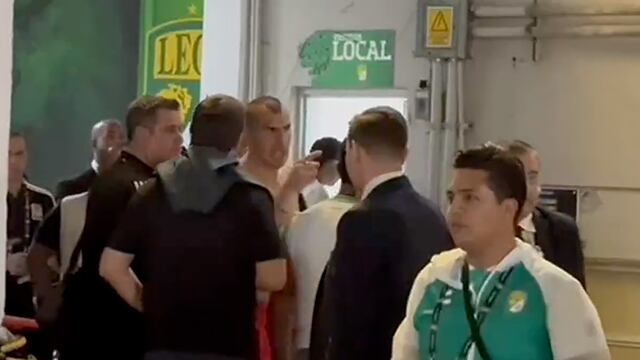 Nahuel Guzmán encara a comisario