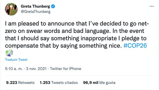 Publicación de Twitter