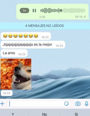 Su mamá lo desparasita