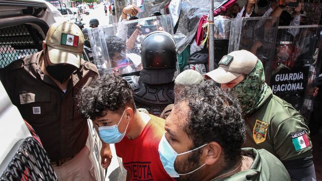 Detención de migrantes en Chiapas