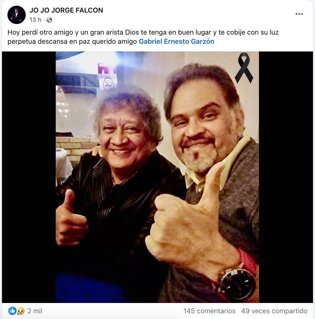 Jorge Falcón confirma la muerte de Gabriel Garzón, la voz de Topo Gigo