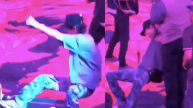 Natanael Cano sufre caída