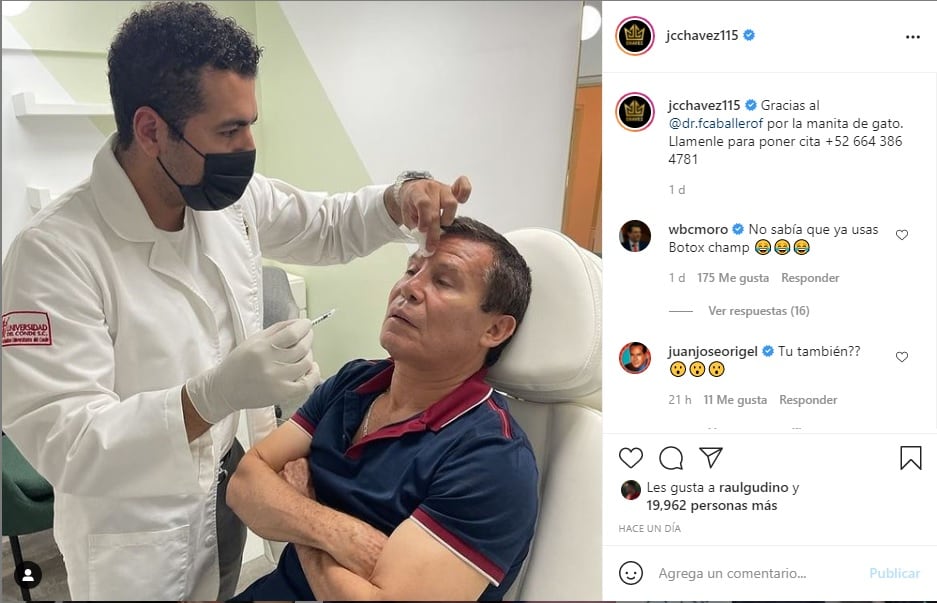 Julio César Chávez recibe botox