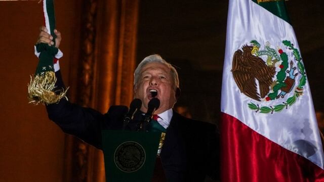 AMLO en el Grito de Independencia