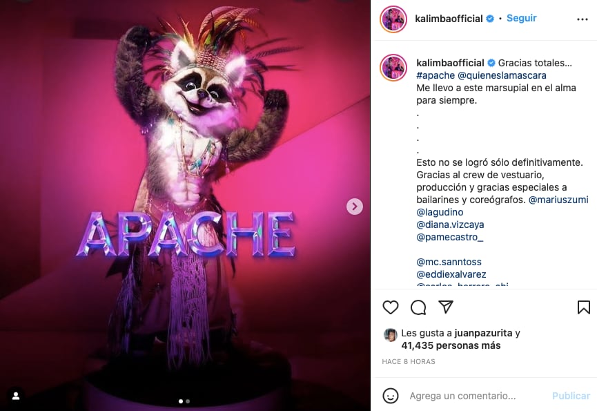 Kalimba ganado de ¿Quién es la Máscara?