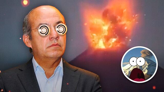 ¿Felipe Calderón confundió el volcán Popocatépetl?