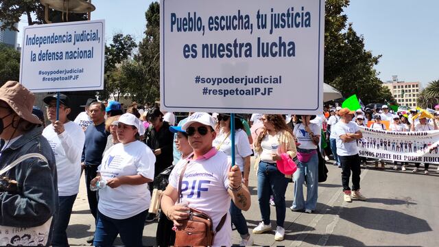 Marcha del Poder Judicial del 22 de octubre de 2023 en CDMX