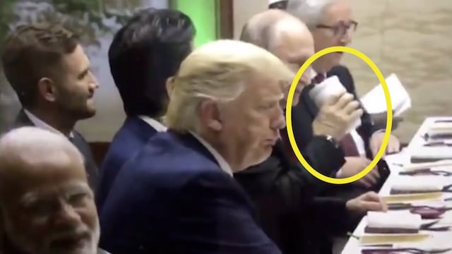 Vladimir Putin en la cena del G20