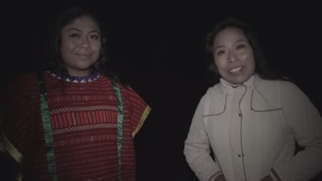 Yalitza y Edith Aparicio.