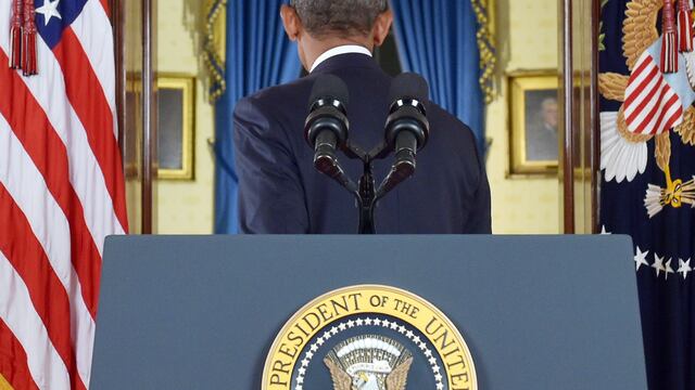 Obama al anunciar su plan contra el Estado Islámico. Foto Saul Loeb, Pool / AP