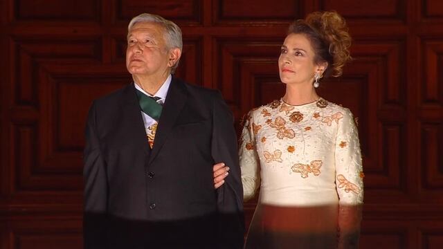 El presidente Andrés Manuel y Beatriz Gutiérrez Müller