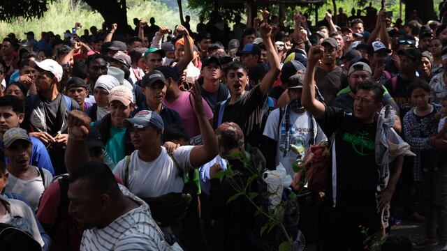 Migrantes en Chiapas.