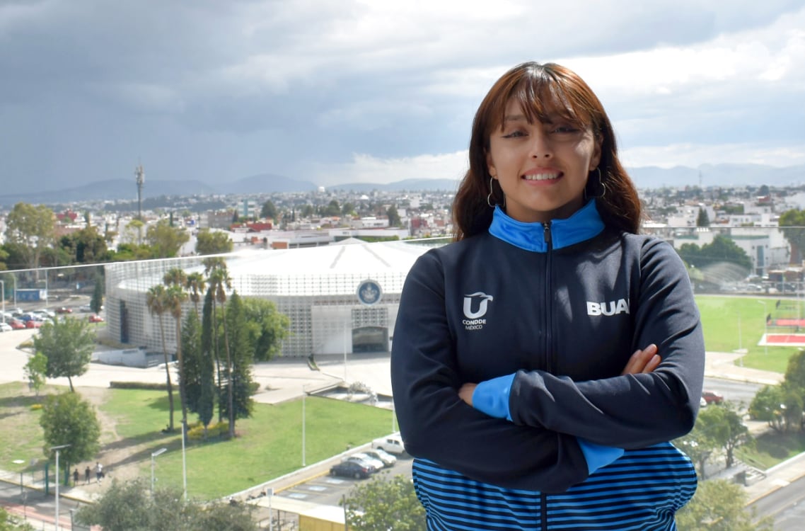 Evelyn Katy Sotarriba Sánchez, estudiante de la BUAP