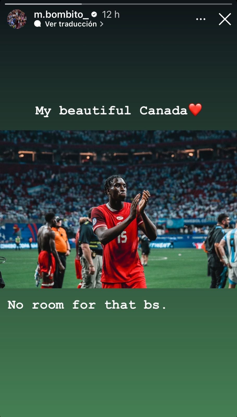 Instagram de Moïse Bombito