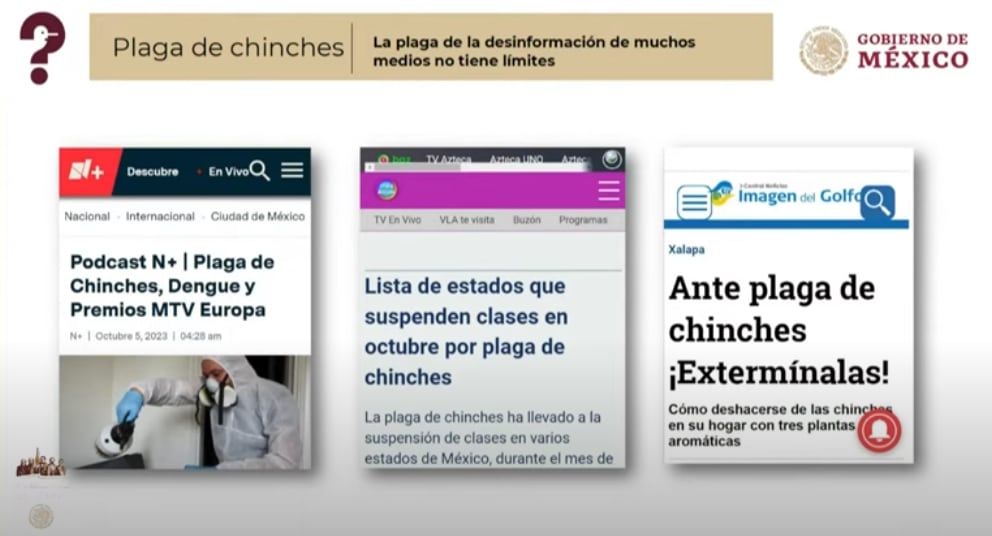 Mentiras de la semana del 11 de octubre