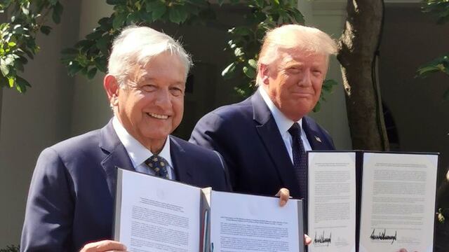 AMLO y Trump en Casa Blanca