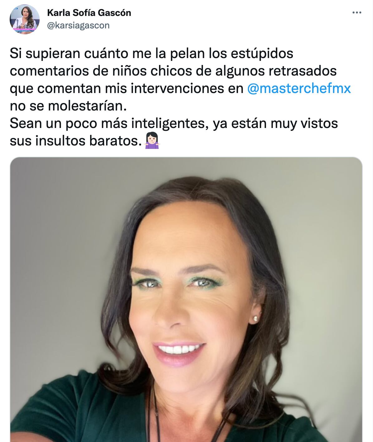 A Karla Sofía Gascón no le importan las críticas