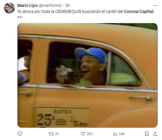 Memes por las pistas del Corona Capital 2024