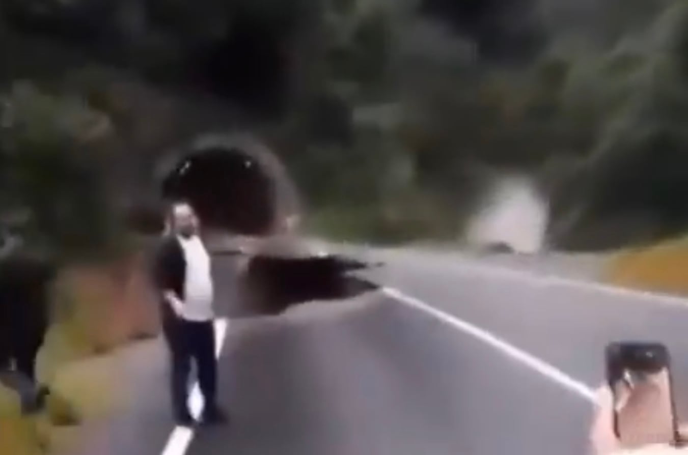 Presunto derrumbe en autopista Guadalajara-Puerto Vallarta