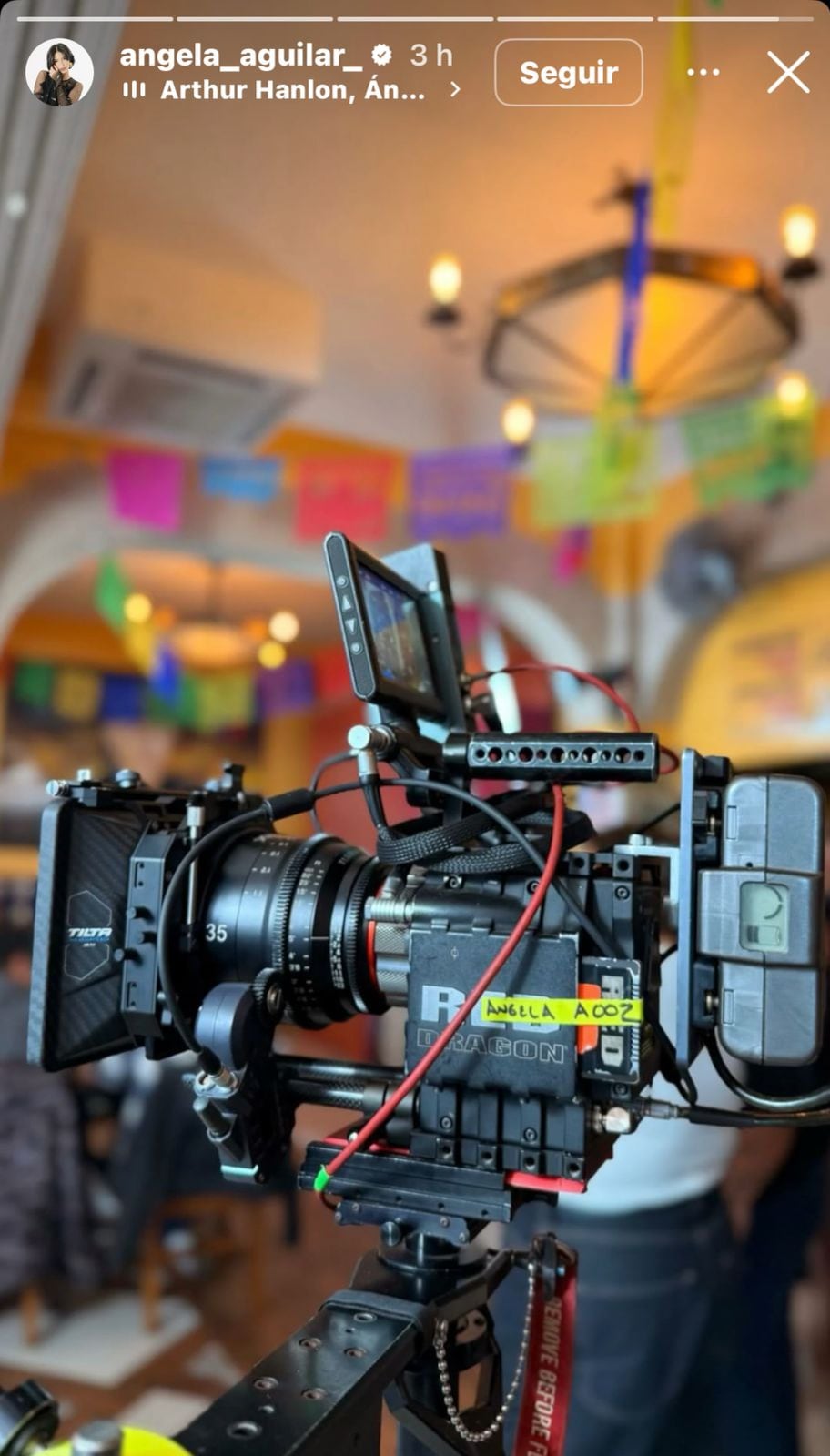Ángela Aguilar graba video musical de su nueva canción en CDMX
