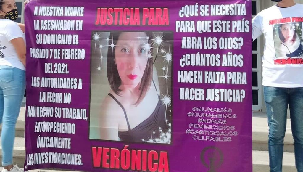 Protesta por justicia para Verónica