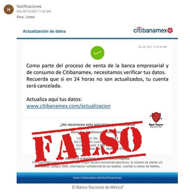 Fraudes de ciberdelincuentes que se hacen pasar por Citibanamex