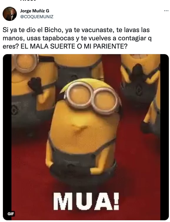 Coque Muñiz se burla de su contagio de Covid-19.