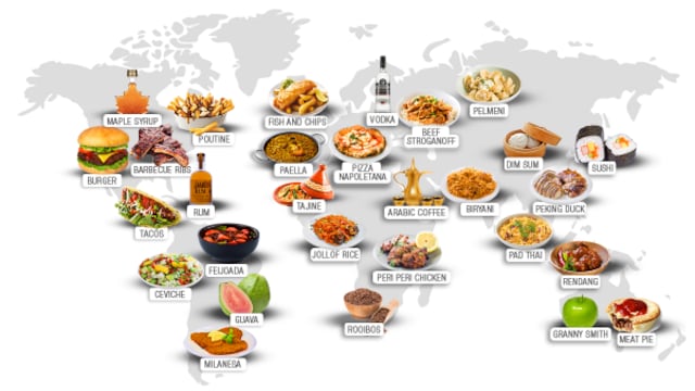 Mapa de Taste Atlas