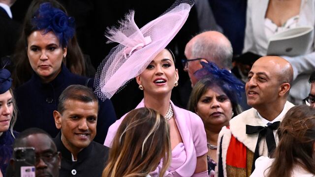Katy Perry acudió a la coronación de Carlos III de Reino Unido