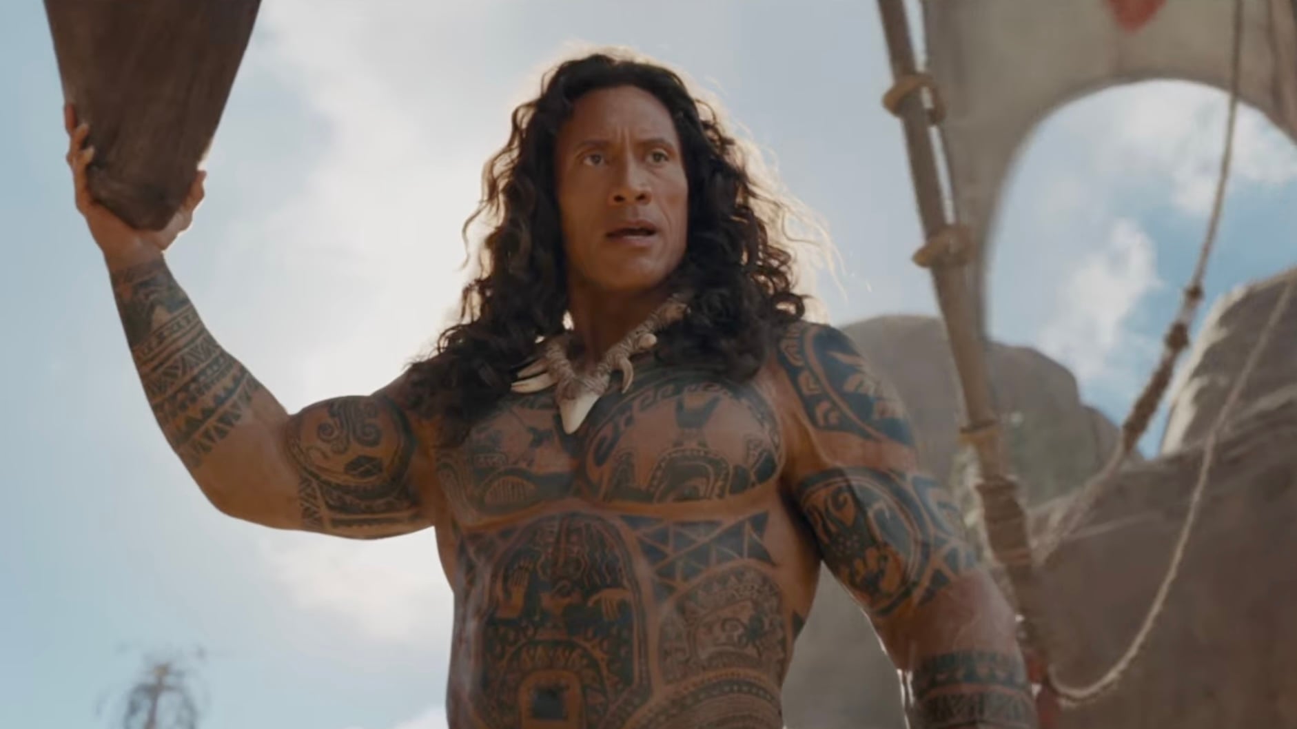 Moana presenta tráiler live-action con The Rock como Maui