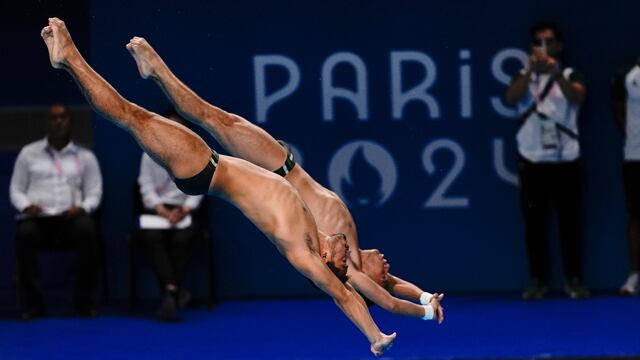 Kevin Berlín y Randal Willars en 10 metros sincronizados.