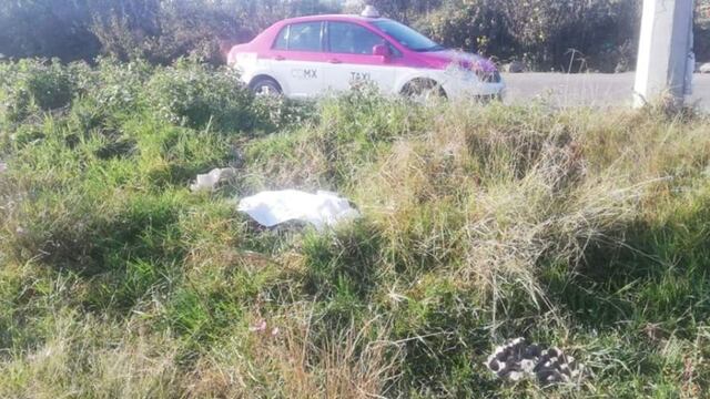 Hallazgo de niña en carretera de Chalco.