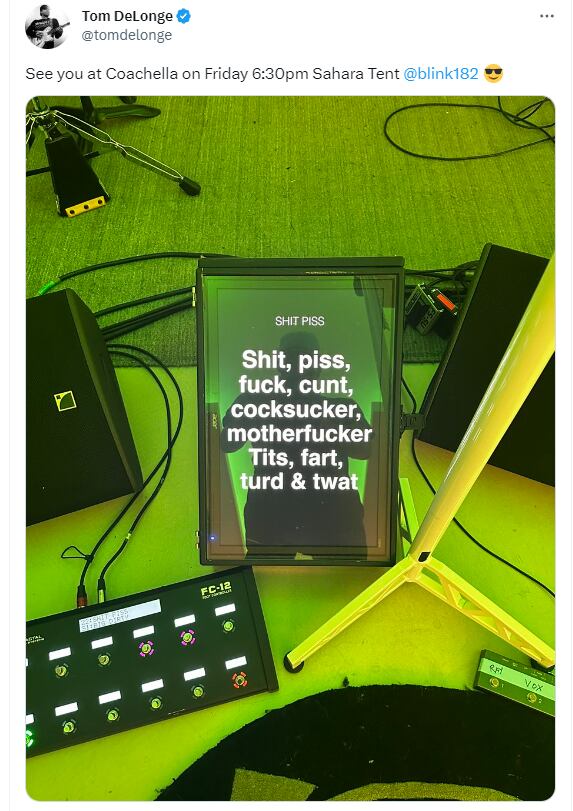 Tuit de Tom DeLonge