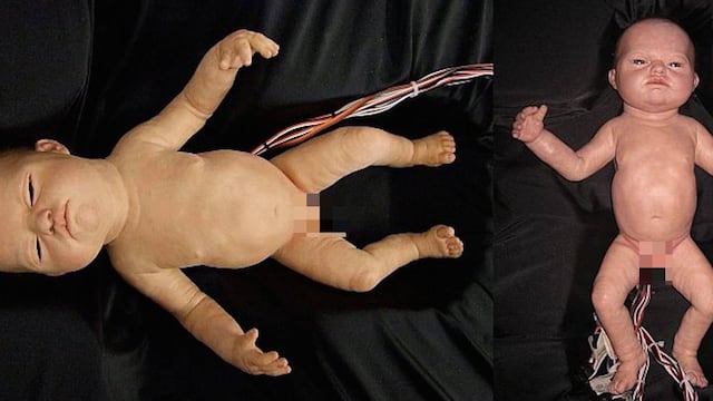 Un animatronic en forma de bebé fabricado por Millennium FX.