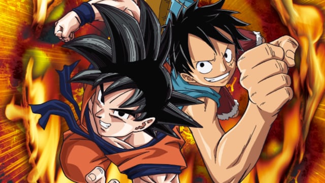 Goku de Dragon Ball y Luffy de One Piece