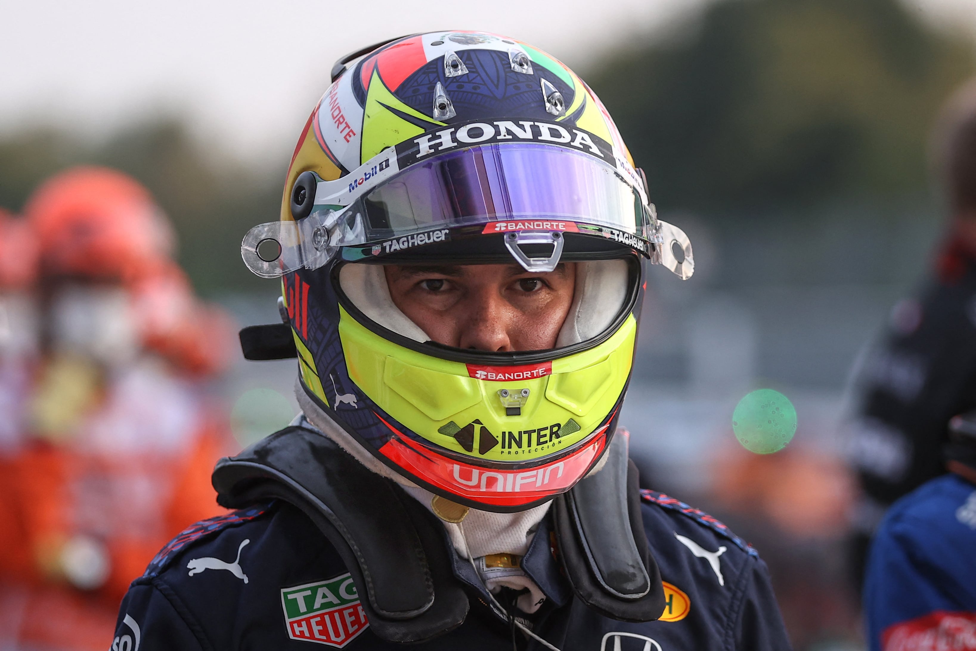 Checo Pérez en el GP de Italia