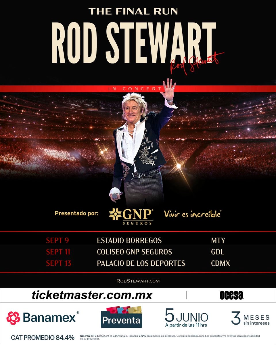 Rod Stewart en el Palacio de los Deportes