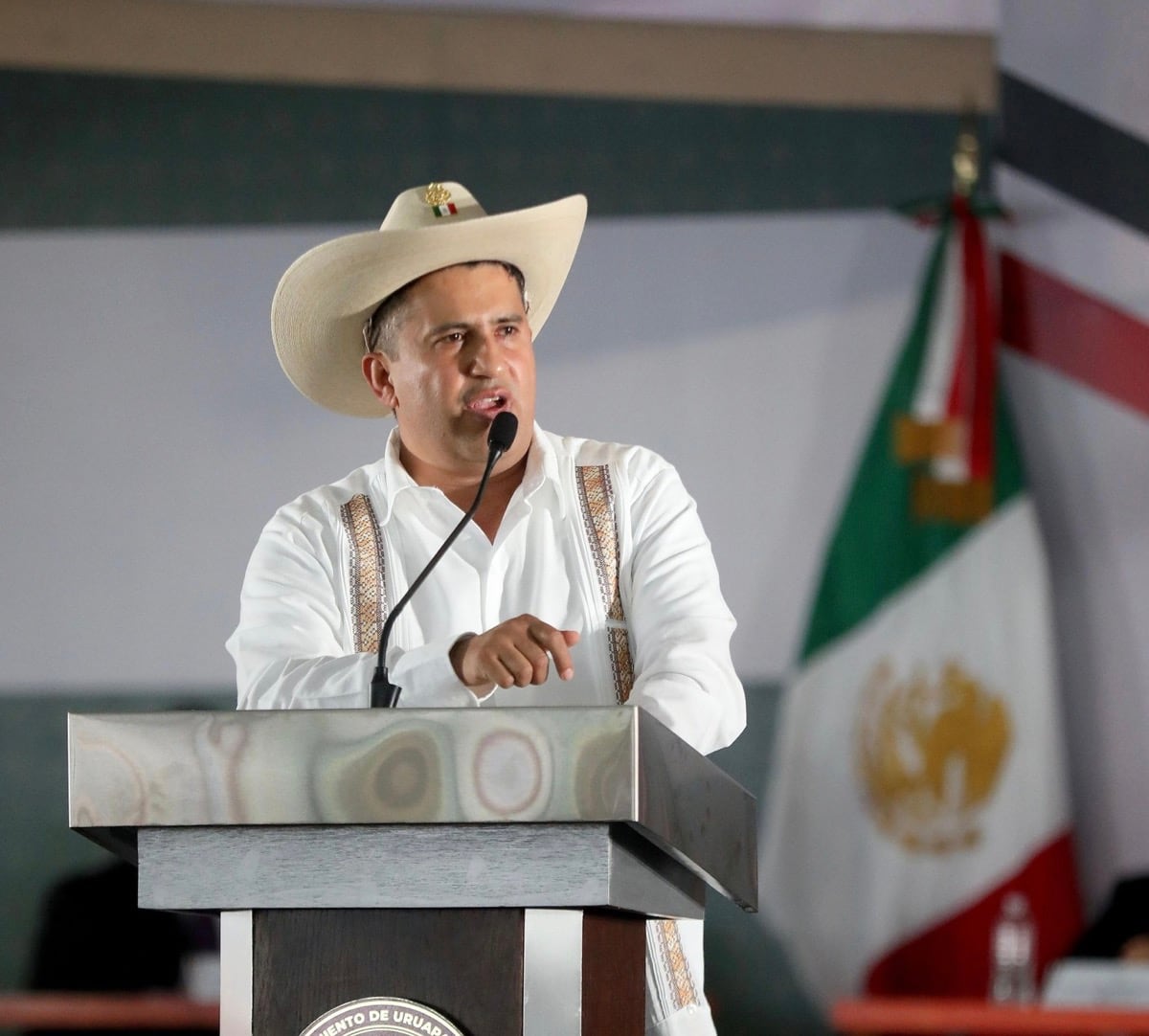 Carlos Manzo, alcalde de Uruapan