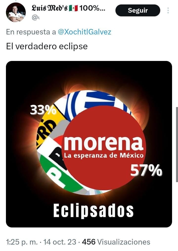 Memes eclipsan a Xóchitl Gálvez
