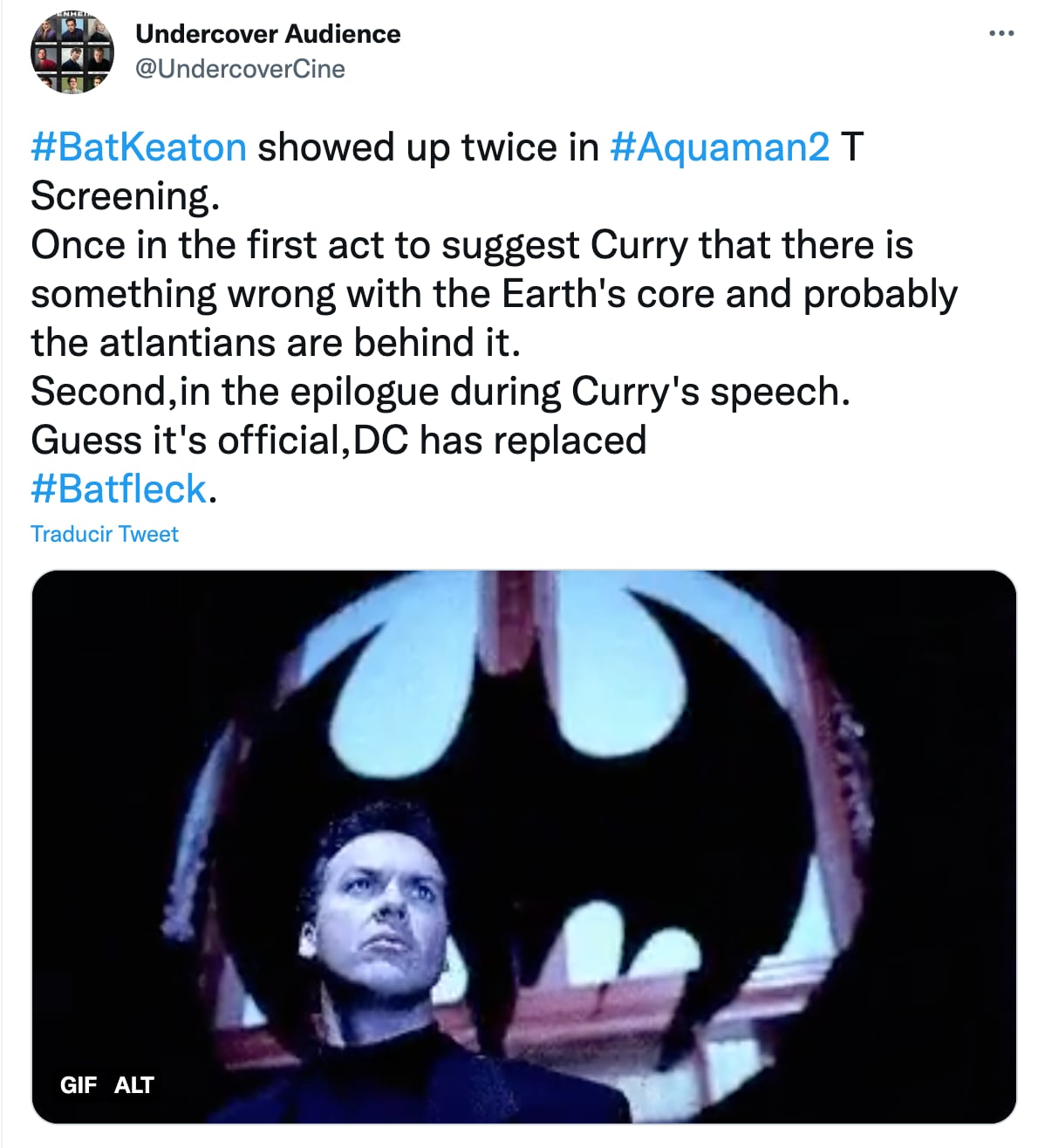 Michael Keaton en Aquaman 2