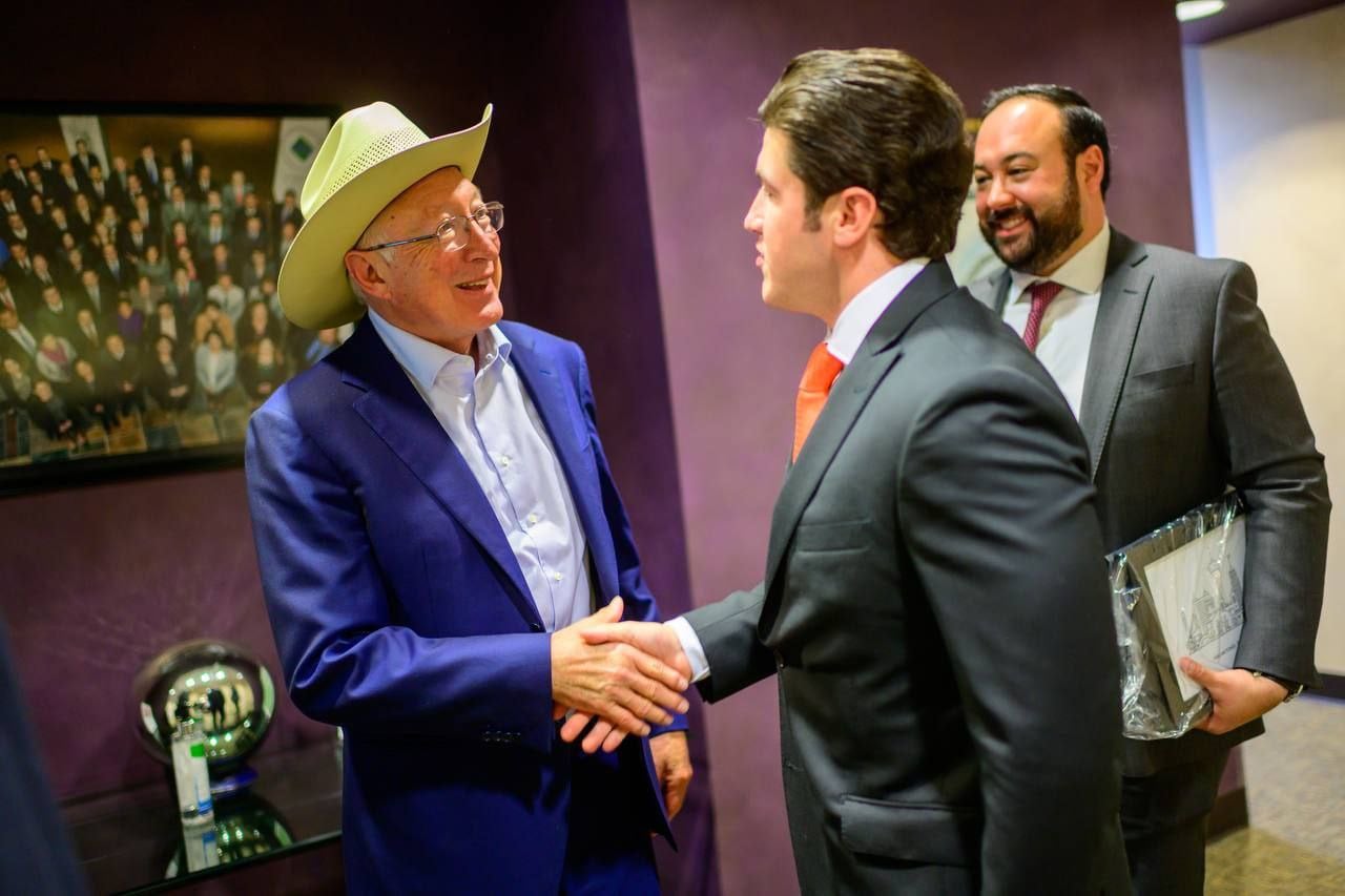 Samuel García sostiene reunión con Ken Salazar; Embajador de Estados Unidos