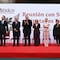 Claudia Sheinbaum felicita a diputados y senadores de Morena durante reunión en Palacio Nacional